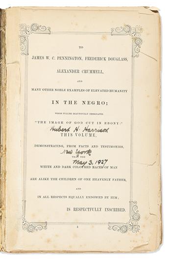 (ABOLITION.) Wilson Armistead. A Tribute for the Negro, being a Vindication of the . . . Coloured Portion of Mankind.